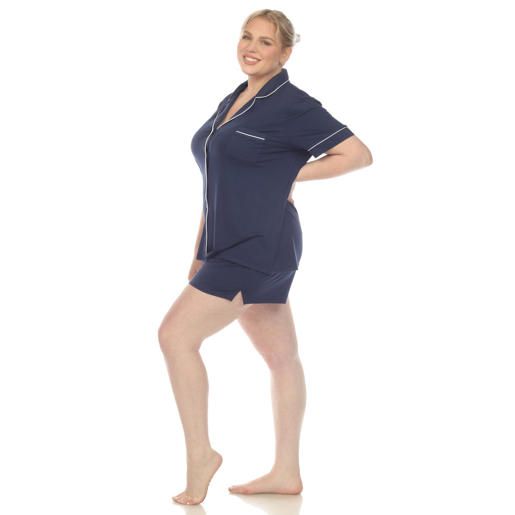 Short Sleeve Bamboo Pajama Set - Plus