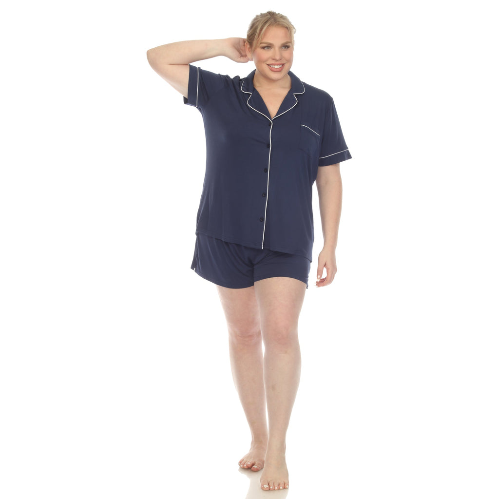 Short Sleeve Bamboo Pajama Set - Plus