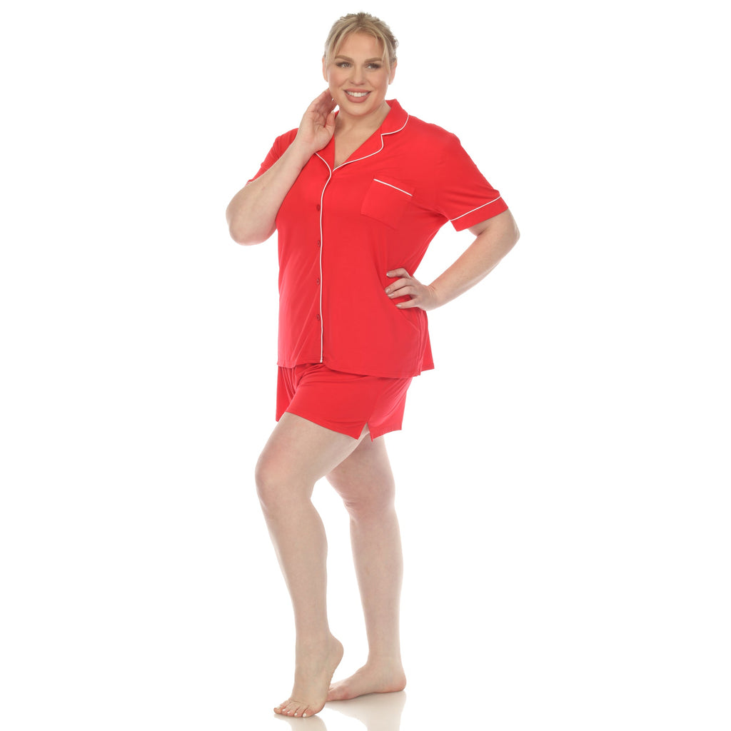 Short Sleeve Bamboo Pajama Set - Plus