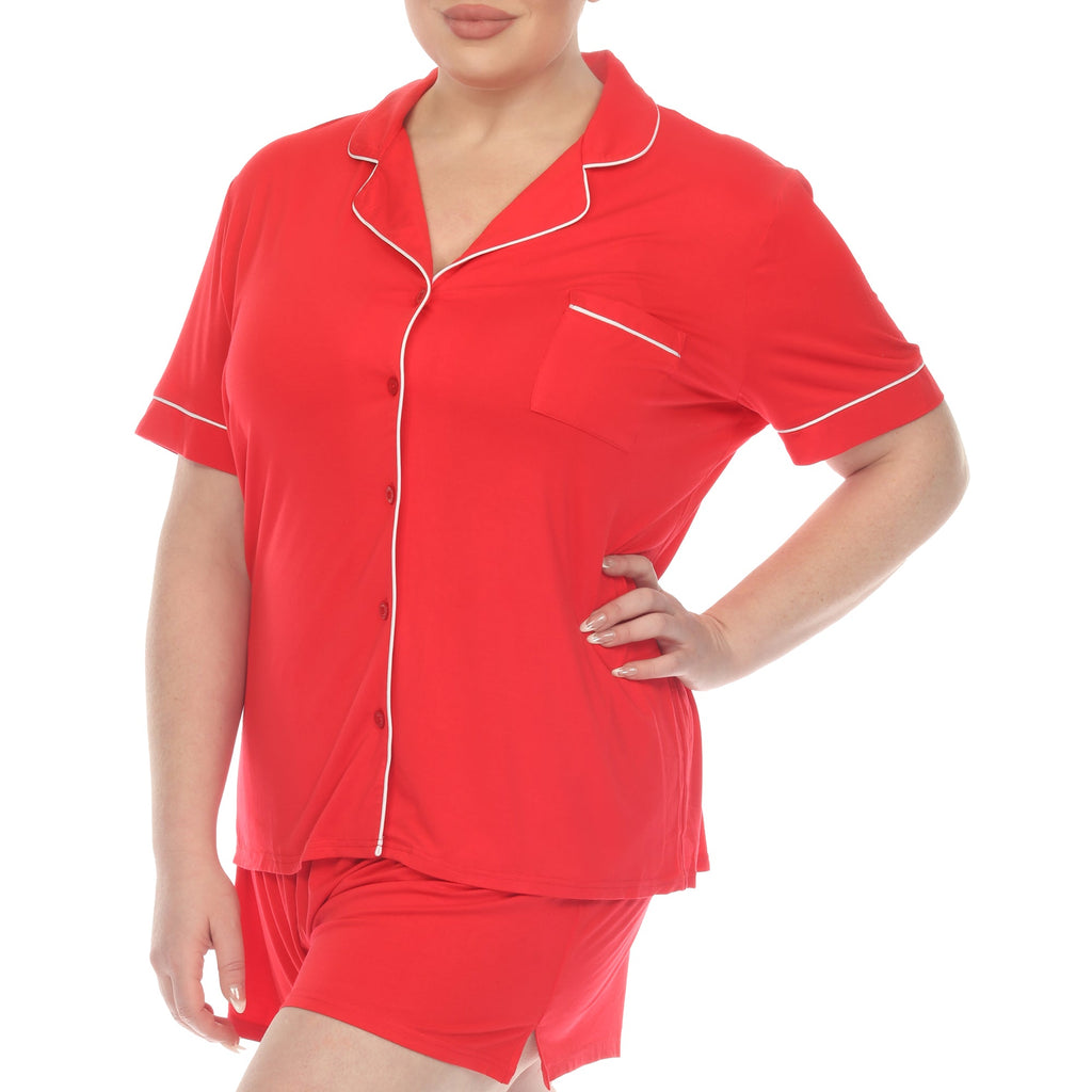 Short Sleeve Bamboo Pajama Set - Plus