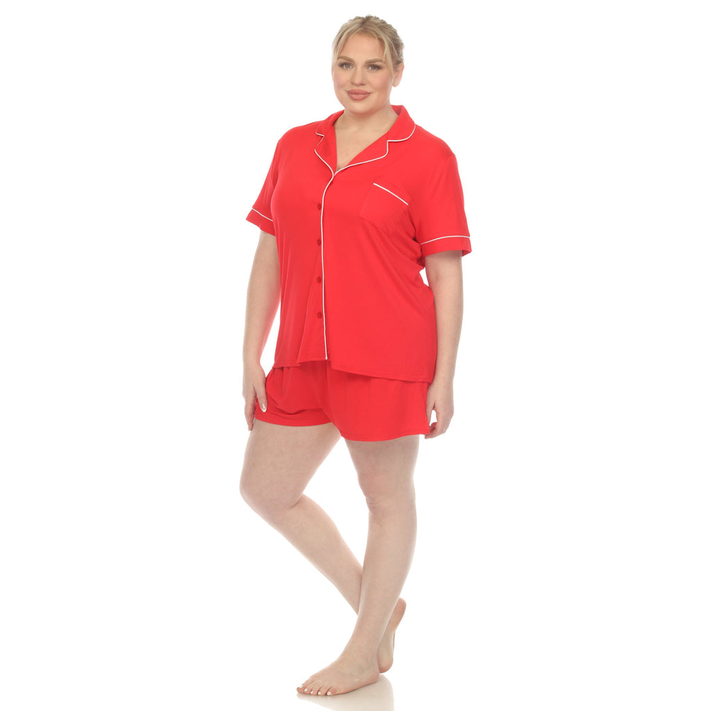 Short Sleeve Bamboo Pajama Set - Plus