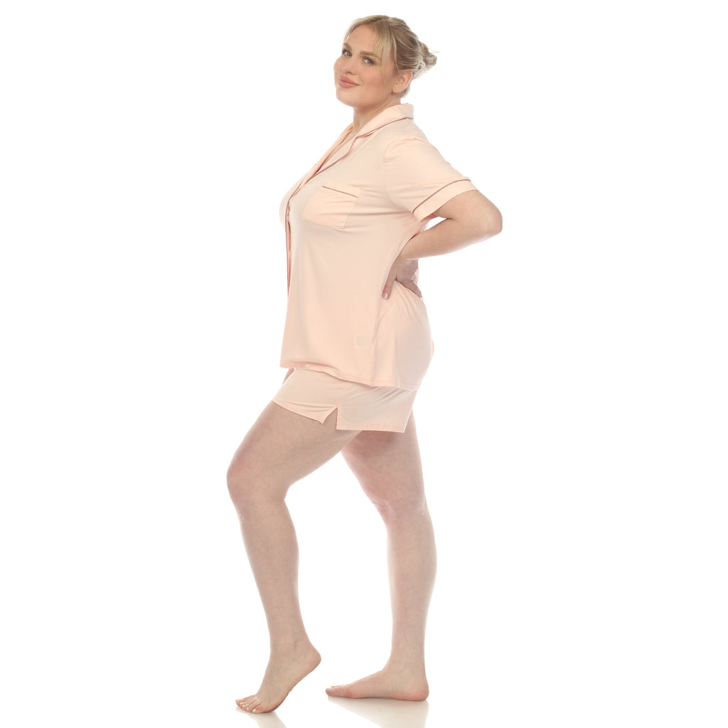 Short Sleeve Bamboo Pajama Set - Plus