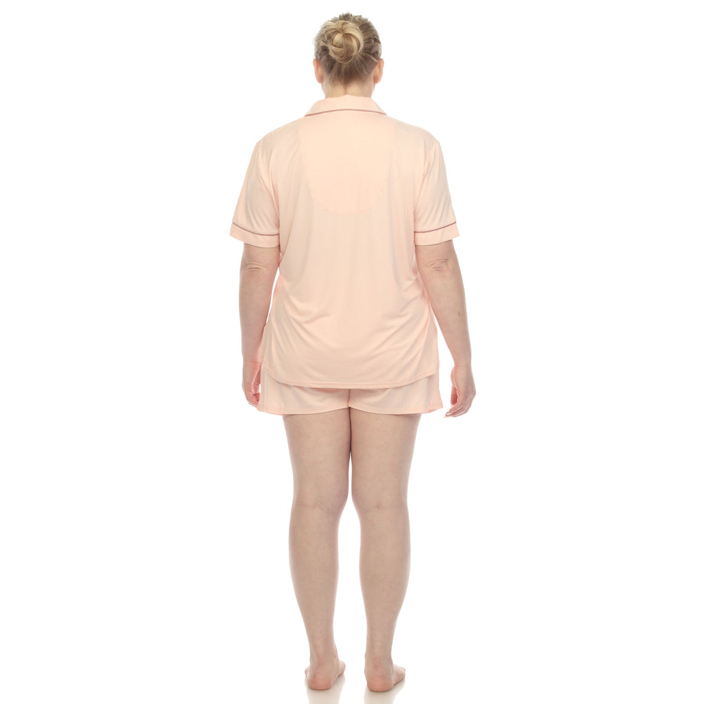 Short Sleeve Bamboo Pajama Set - Plus