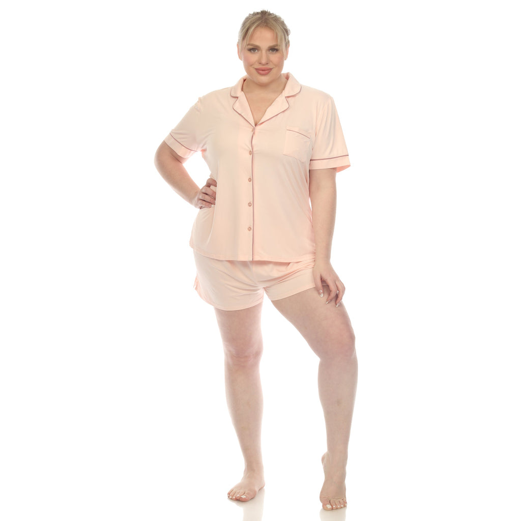 Short Sleeve Bamboo Pajama Set - Plus