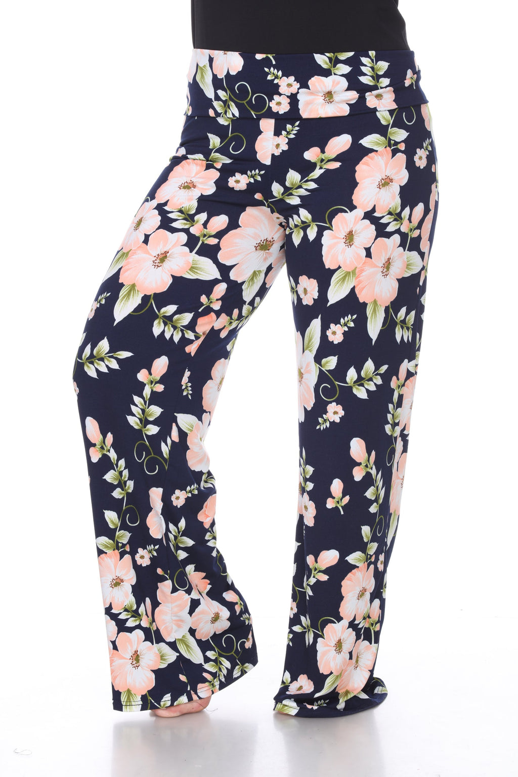 Floral Print Plus Size Palazzo Pants - Plus