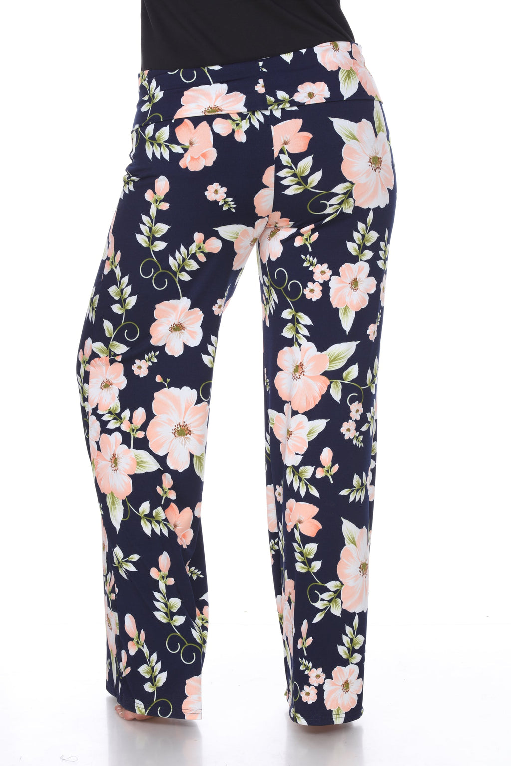 Floral Print Plus Size Palazzo Pants - Plus