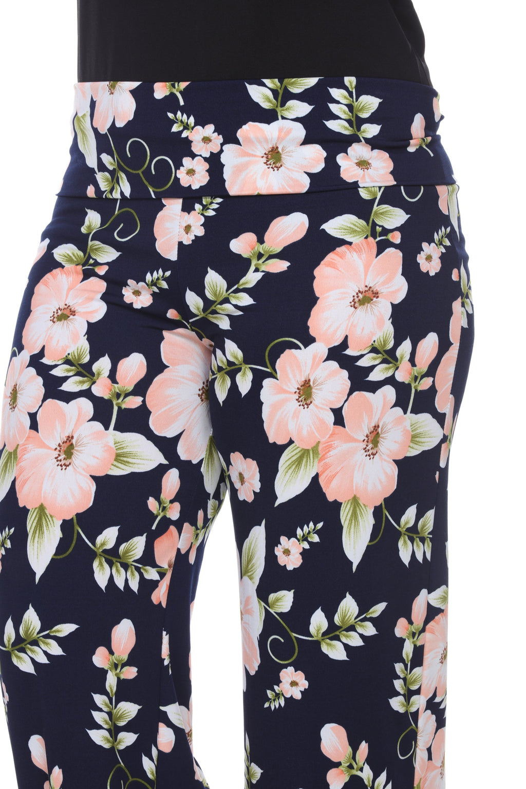 Floral Print Plus Size Palazzo Pants - Plus