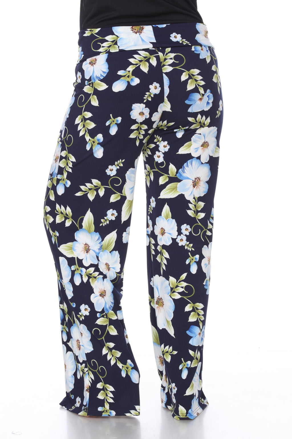 Floral Print Plus Size Palazzo Pants - Plus