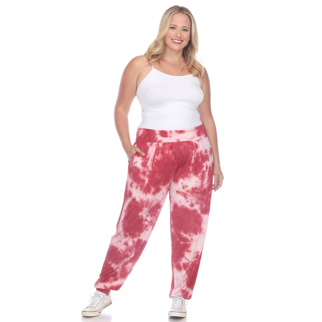 Tie Dye Harem Pants - Plus