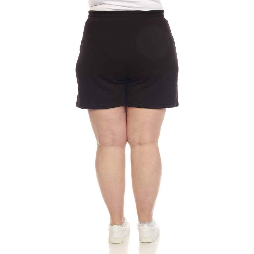 Super Soft Drawstring Waistband Sweat Short - Plus