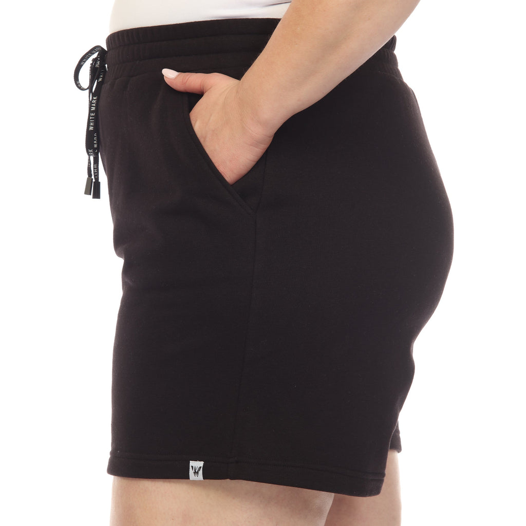 Super Soft Drawstring Waistband Sweat Short - Plus