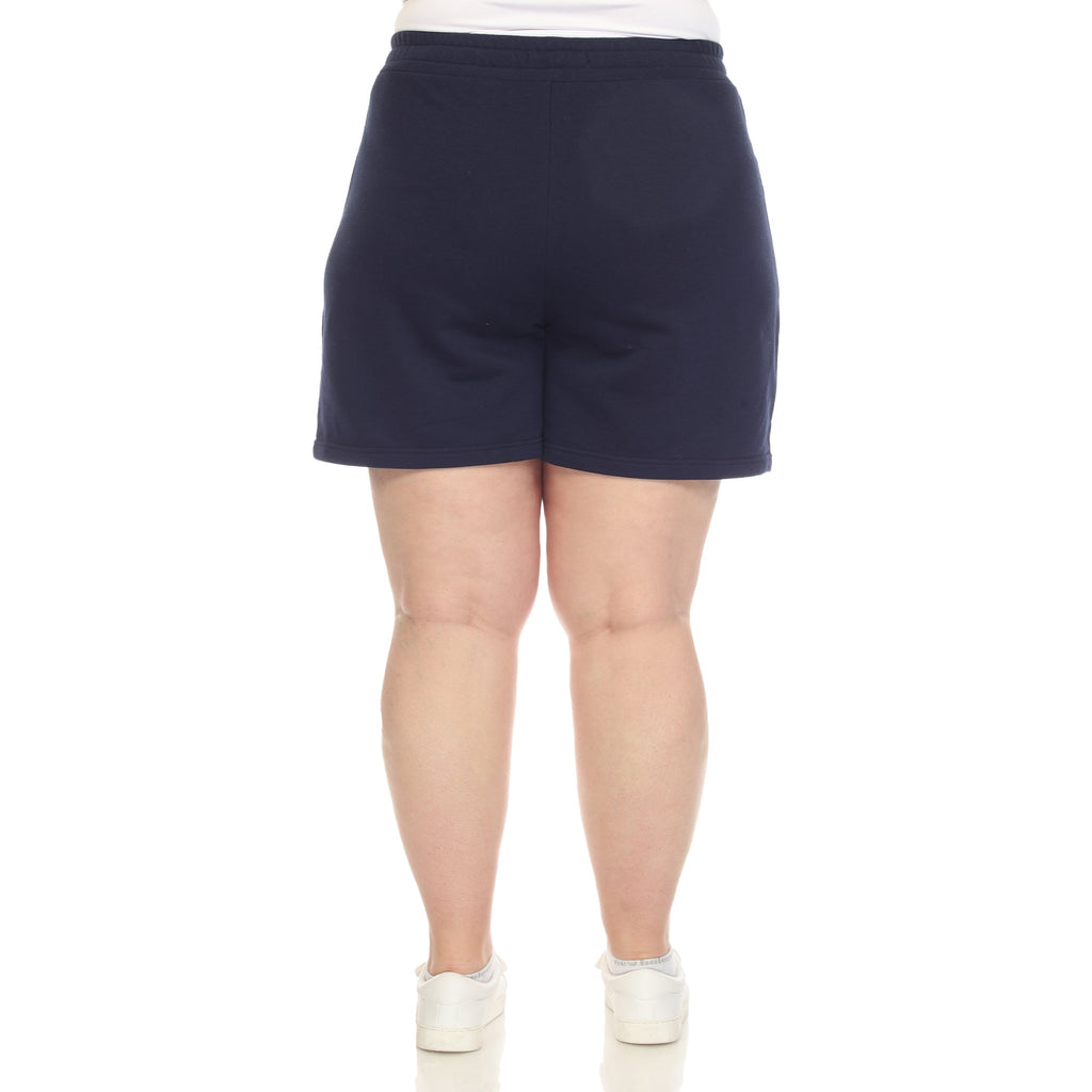 Super Soft Drawstring Waistband Sweat Short - Plus