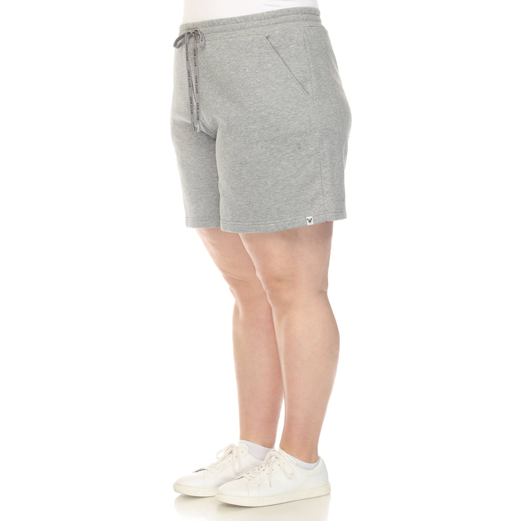 Super Soft Drawstring Waistband Sweat Short - Plus