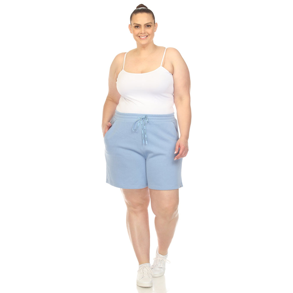 Super Soft Drawstring Waistband Sweat Short - Plus