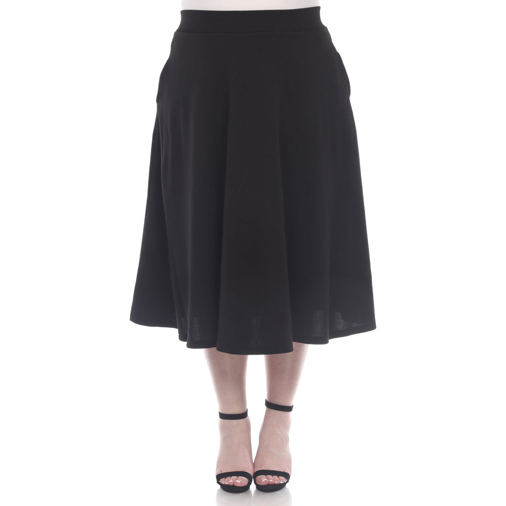 Tasmin' Flare Midi Skirts - Plus