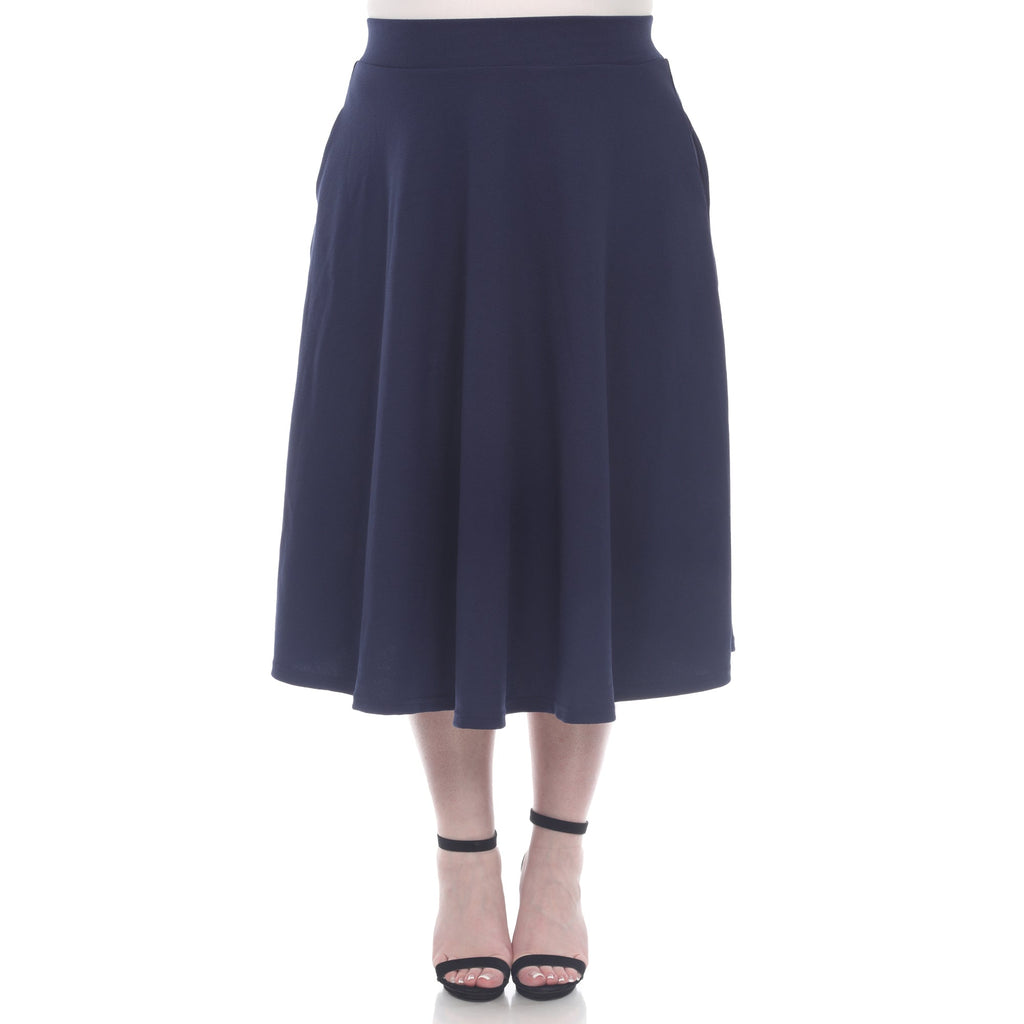 Tasmin' Flare Midi Skirts - Plus