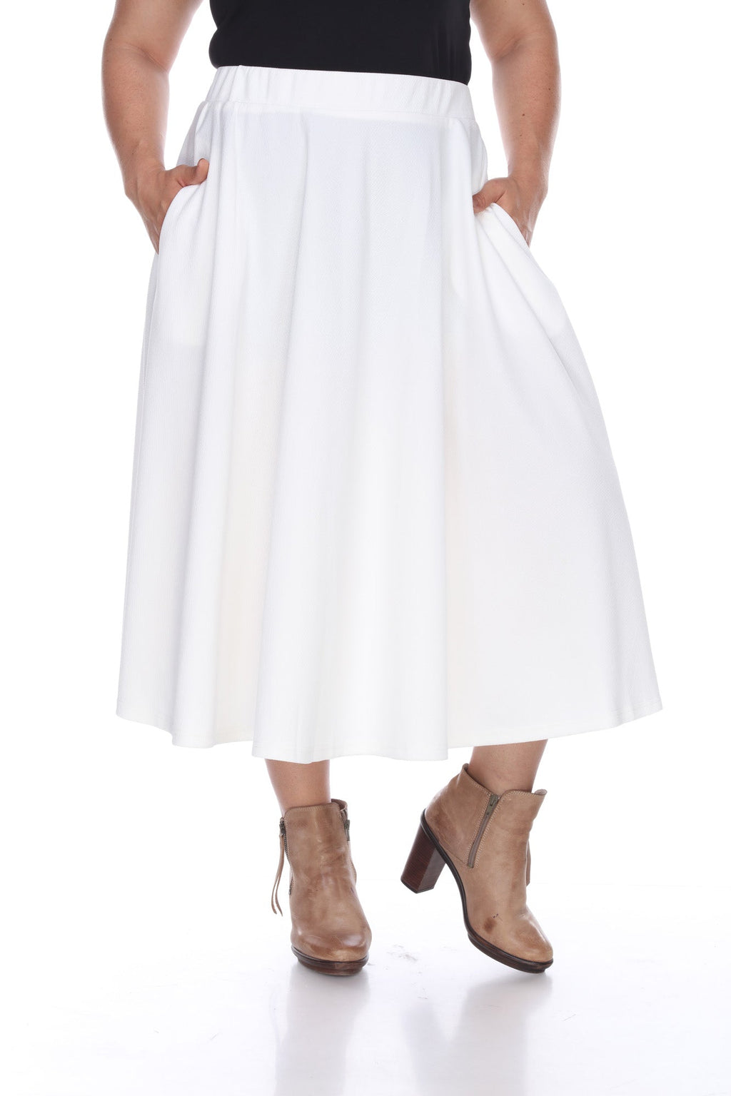 Tasmin' Flare Midi Skirts - Plus