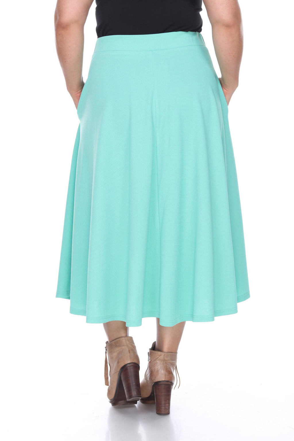 Tasmin' Flare Midi Skirts - Plus