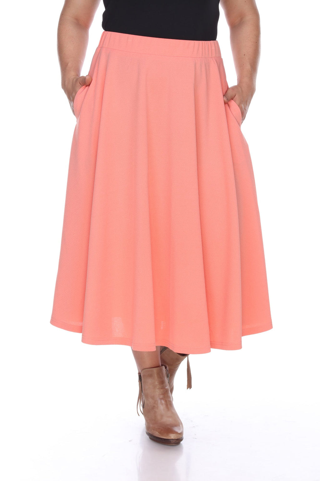 Tasmin' Flare Midi Skirts - Plus