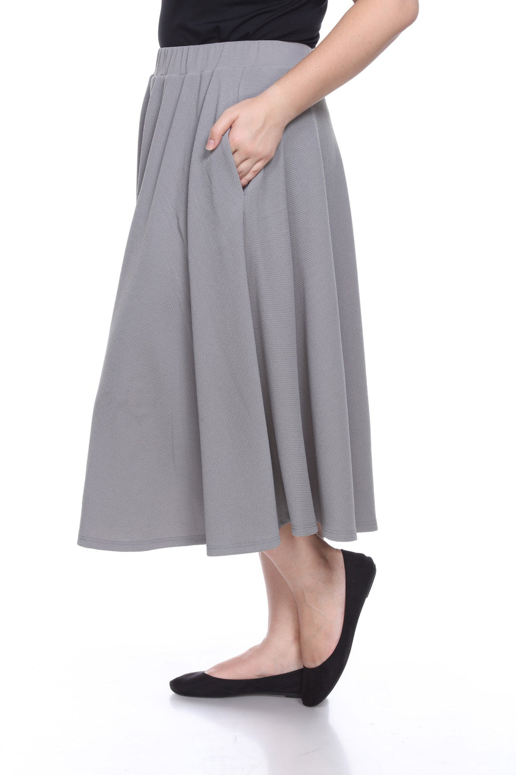 Tasmin' Flare Midi Skirts - Plus