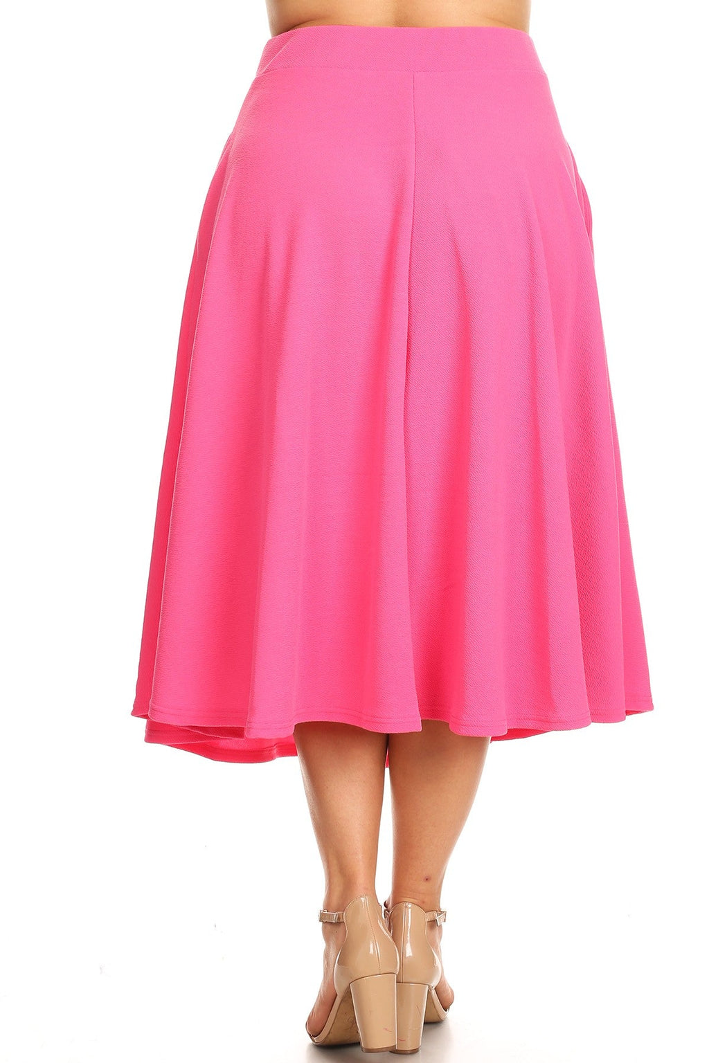 Tasmin' Flare Midi Skirts - Plus