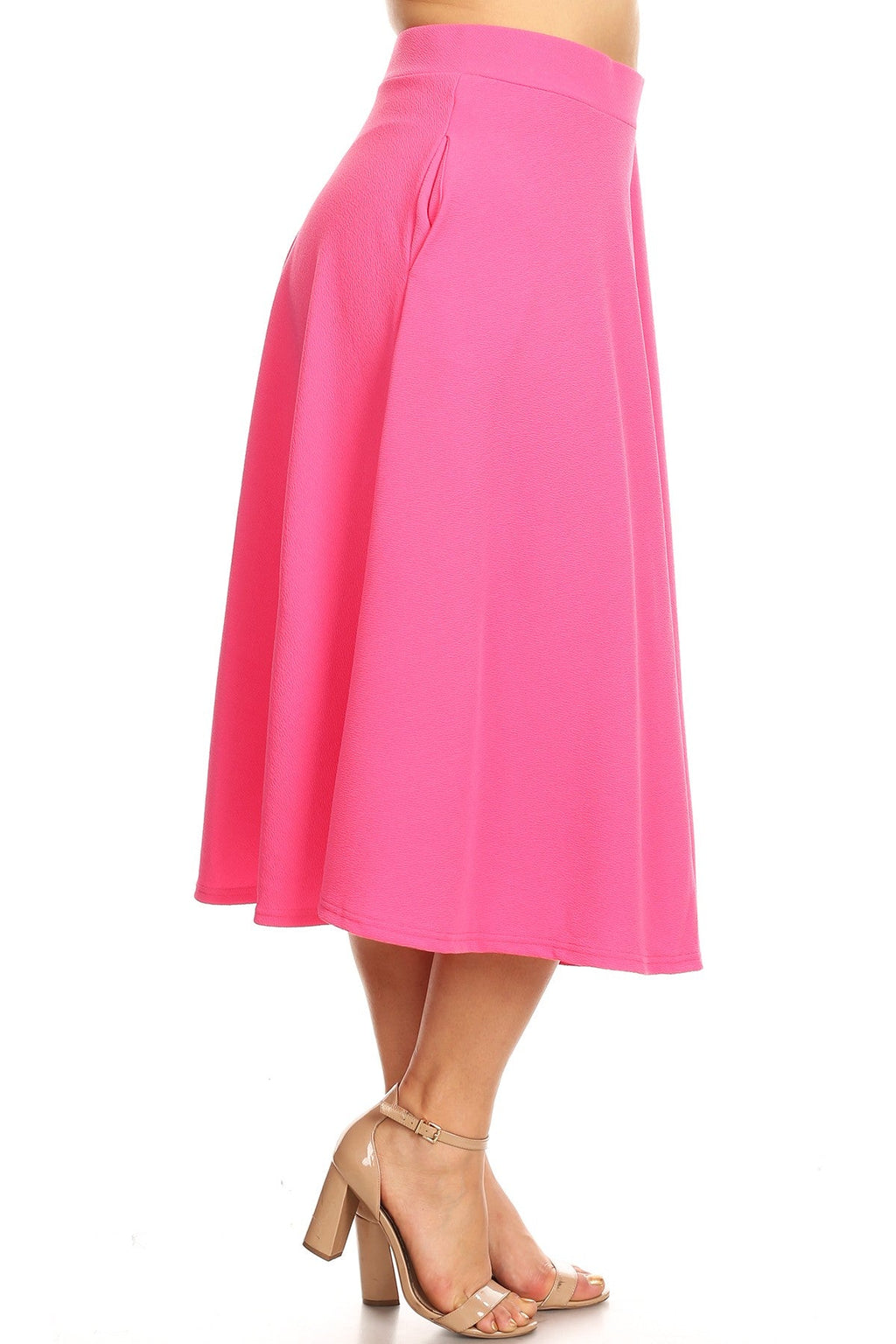 Tasmin' Flare Midi Skirts - Plus