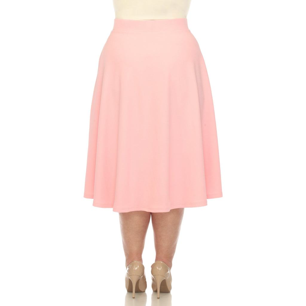 Tasmin' Flare Midi Skirts - Plus