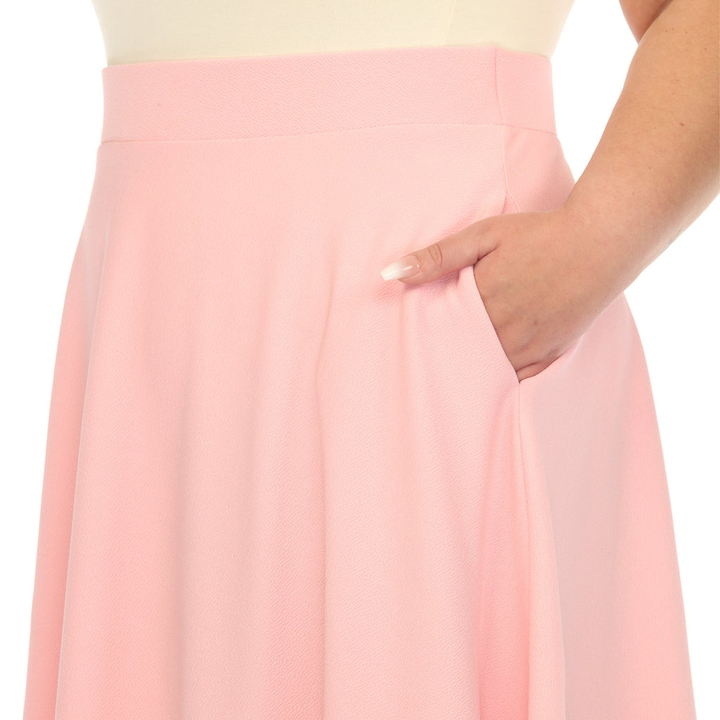 Tasmin' Flare Midi Skirts - Plus