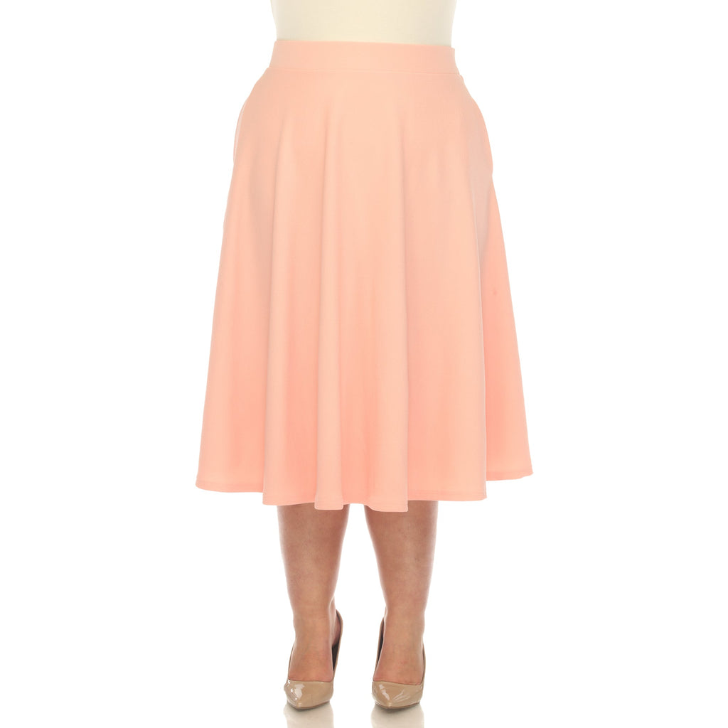 Tasmin' Flare Midi Skirts - Plus