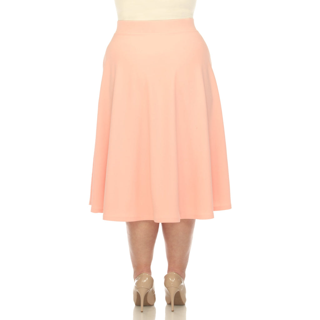 Tasmin' Flare Midi Skirts - Plus