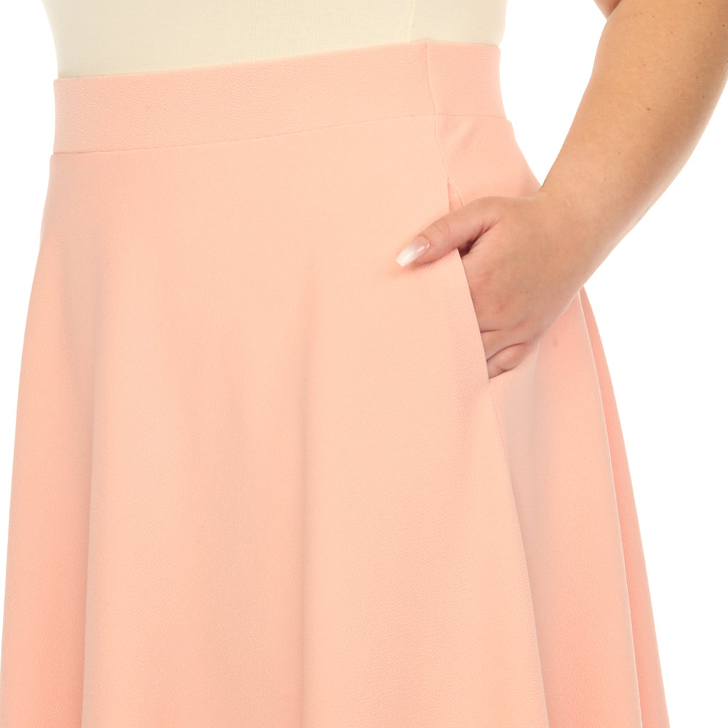 Tasmin' Flare Midi Skirts - Plus