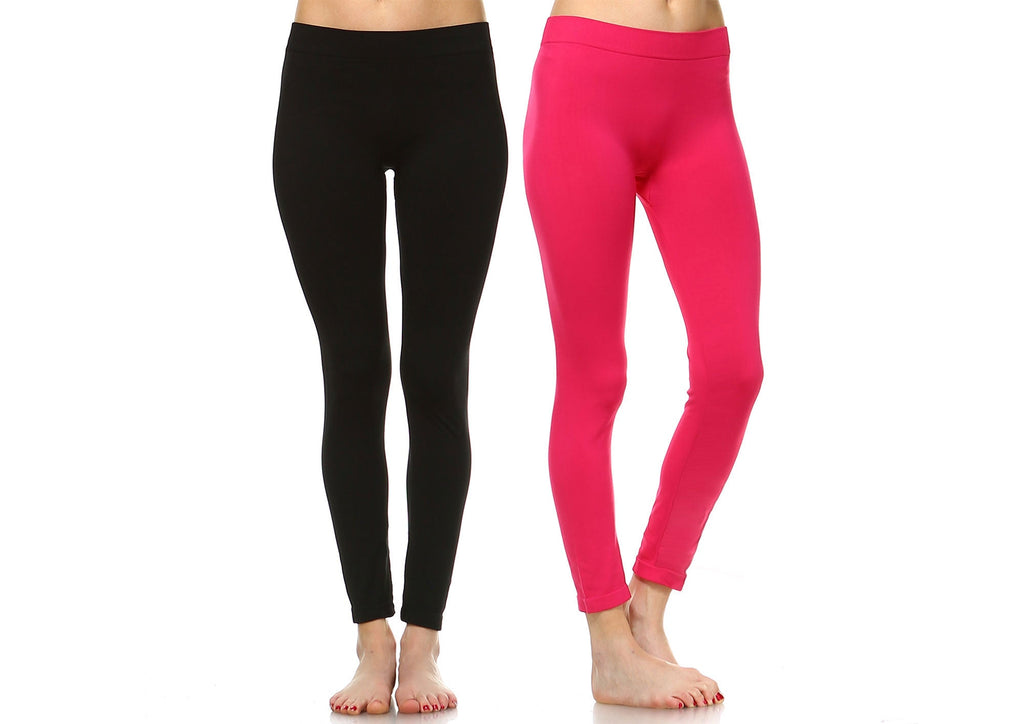 Pack of 2 Solid Leggings (8 Color Asst Available)