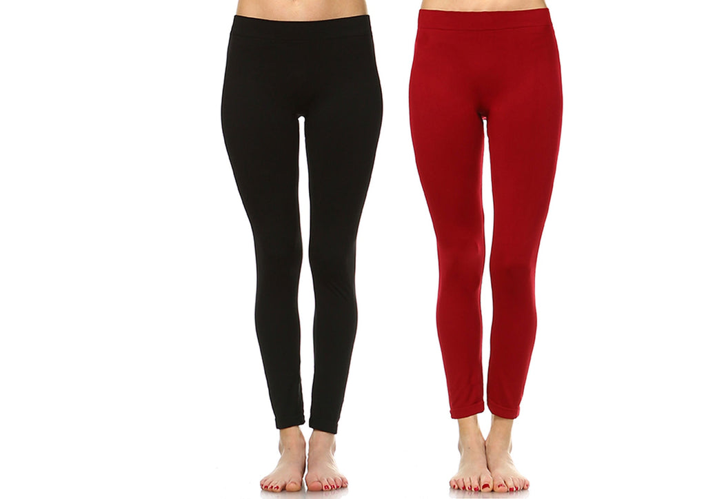 Pack of 2 Solid Leggings (8 Color Asst Available)