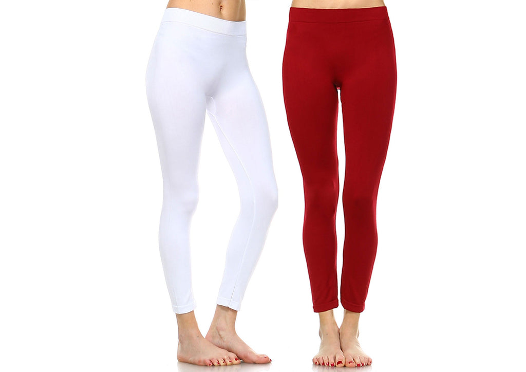 Pack of 2 Solid Leggings (8 Color Asst Available)