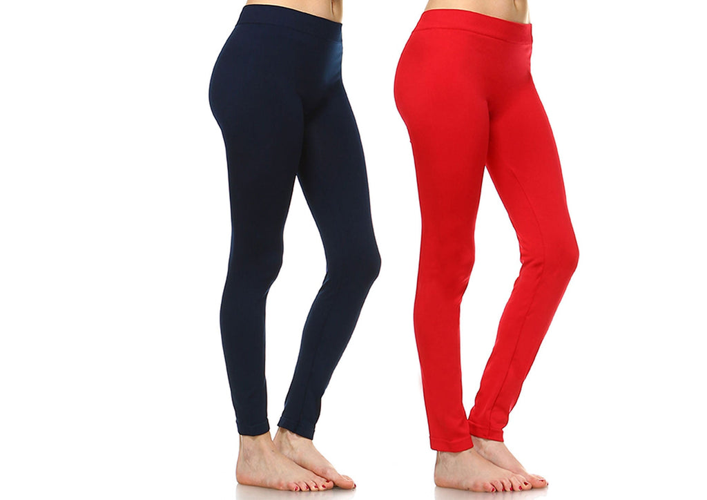 Pack of 2 Solid Leggings (8 Color Asst Available)