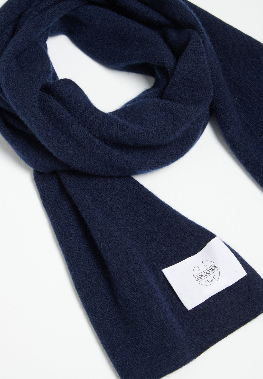 Navy blue cashmere scarf