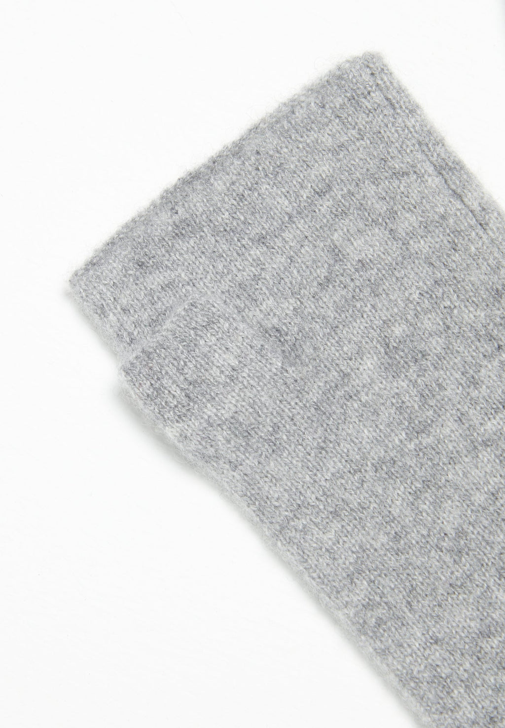 Light grey cashmere mittens