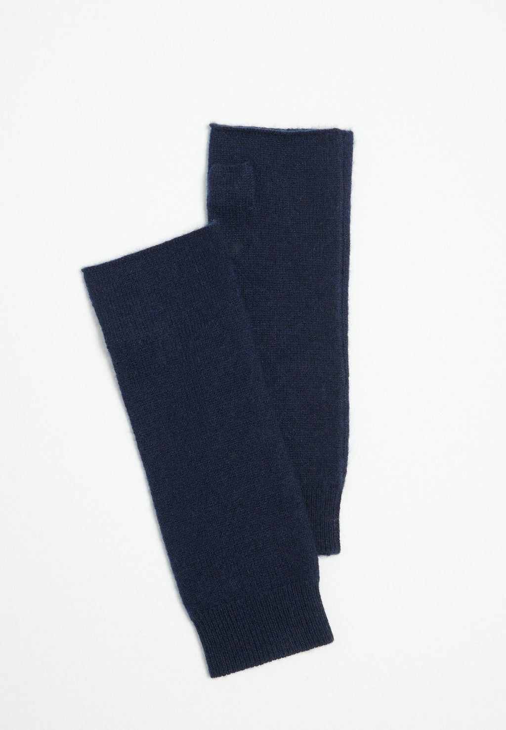 Navy blue cashmere mittens