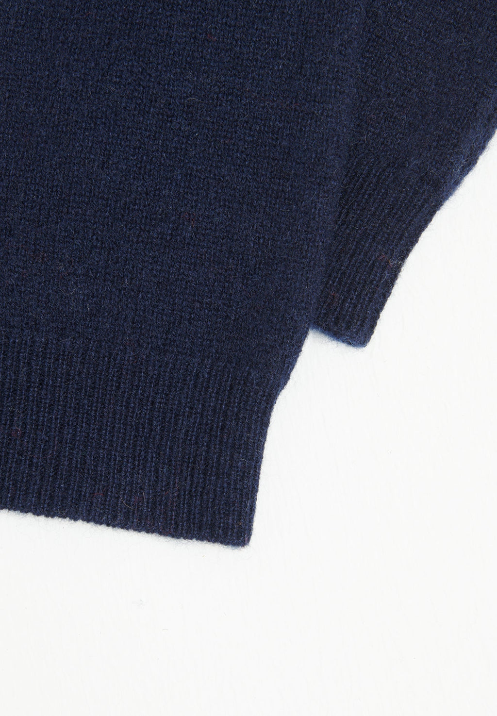 Navy blue cashmere mittens