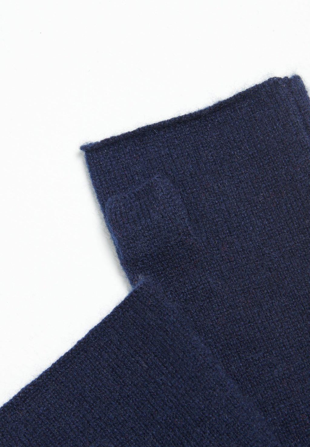 Navy blue cashmere mittens