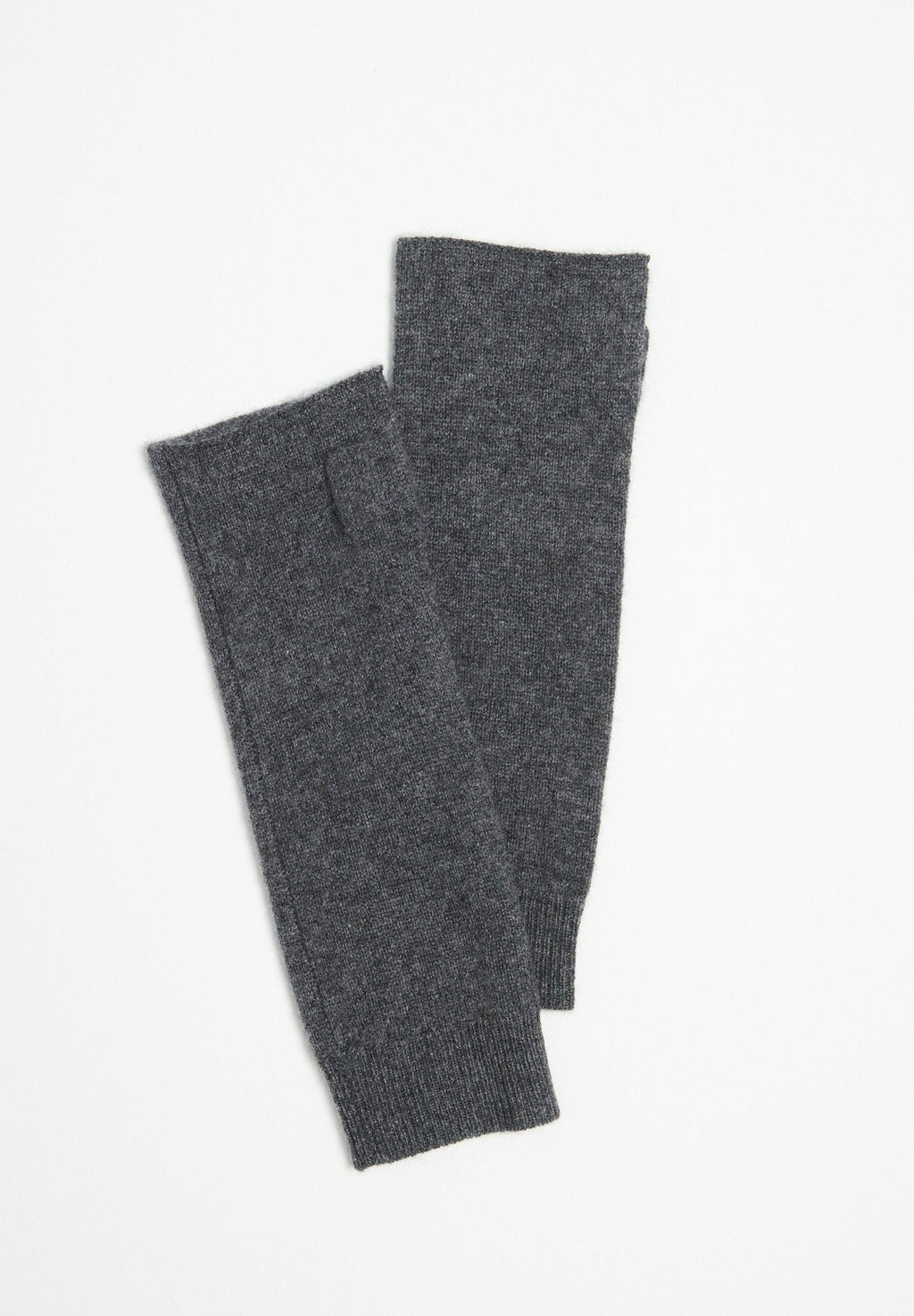 Charcoal grey cashmere mittens