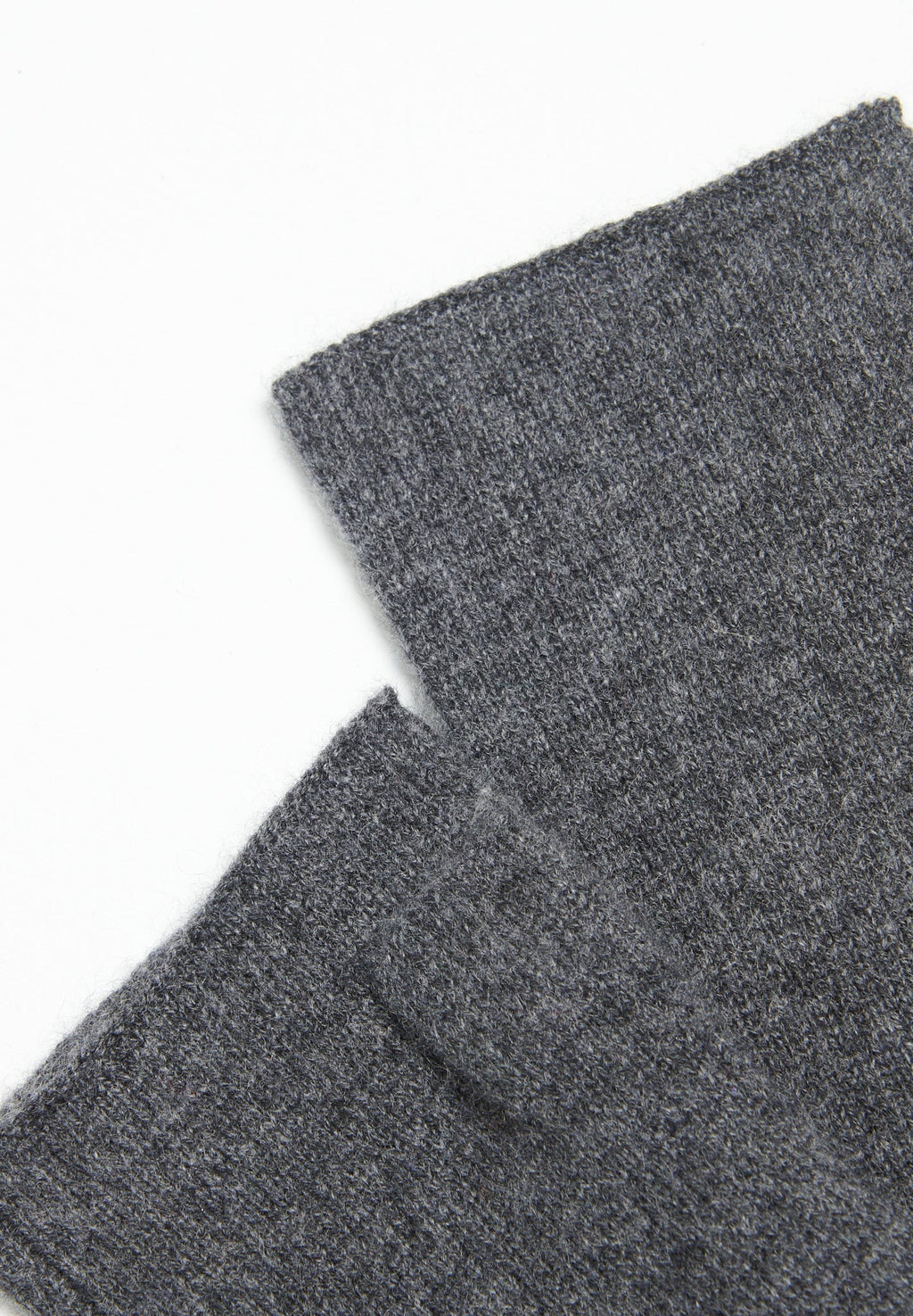 Charcoal grey cashmere mittens