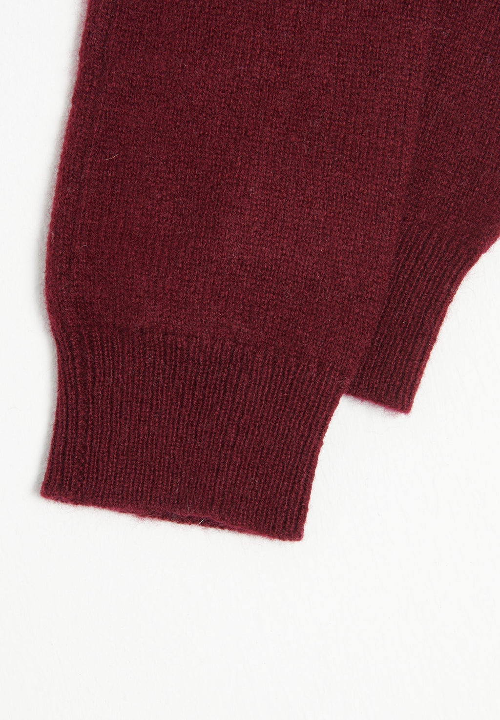 Burgundy red cashmere mittens