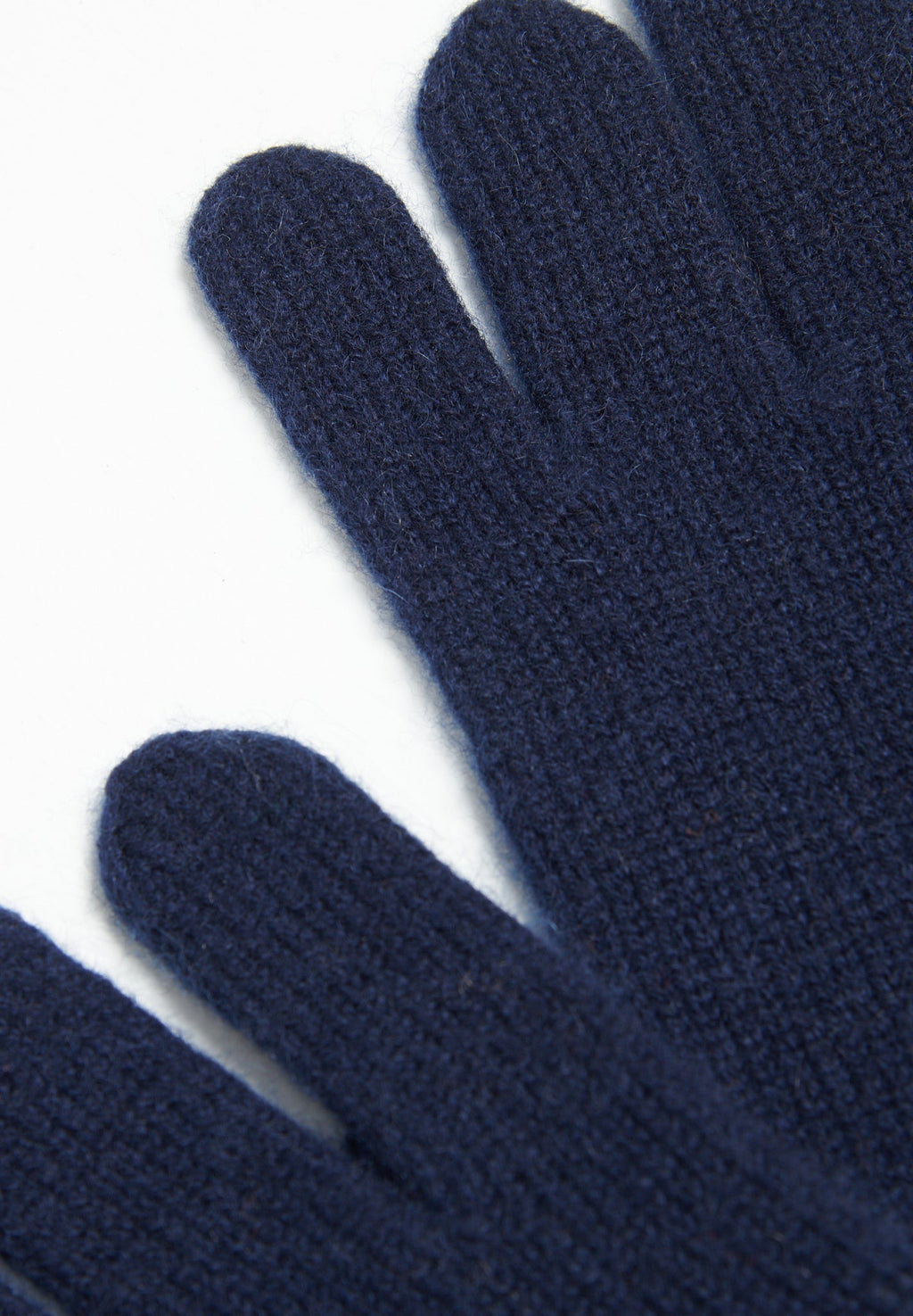 Navy blue 4-thread cashmere gloves