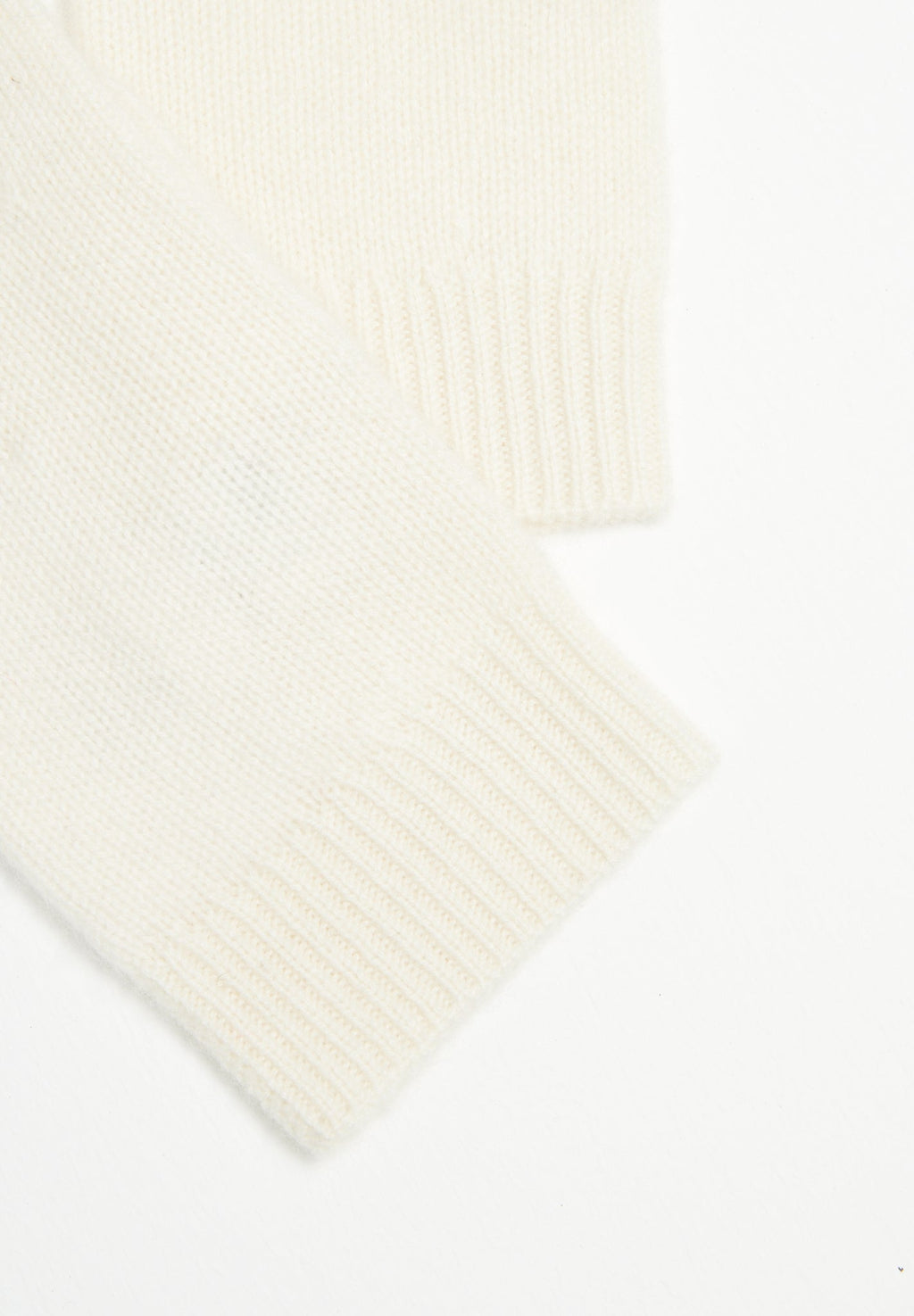 Ecru white 4-thread cashmere gloves