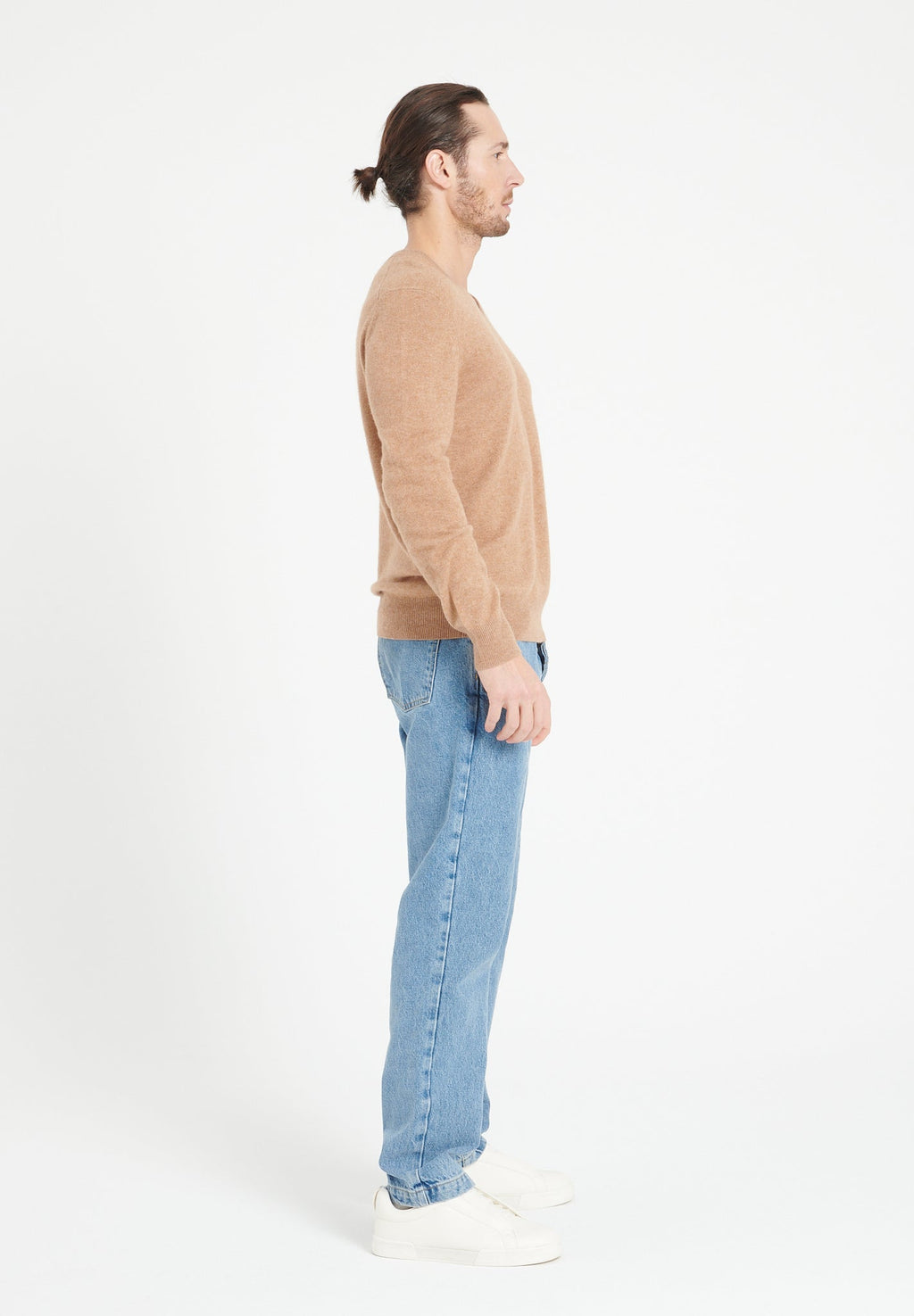 LUKE 1 V-neck cashmere sweater camel