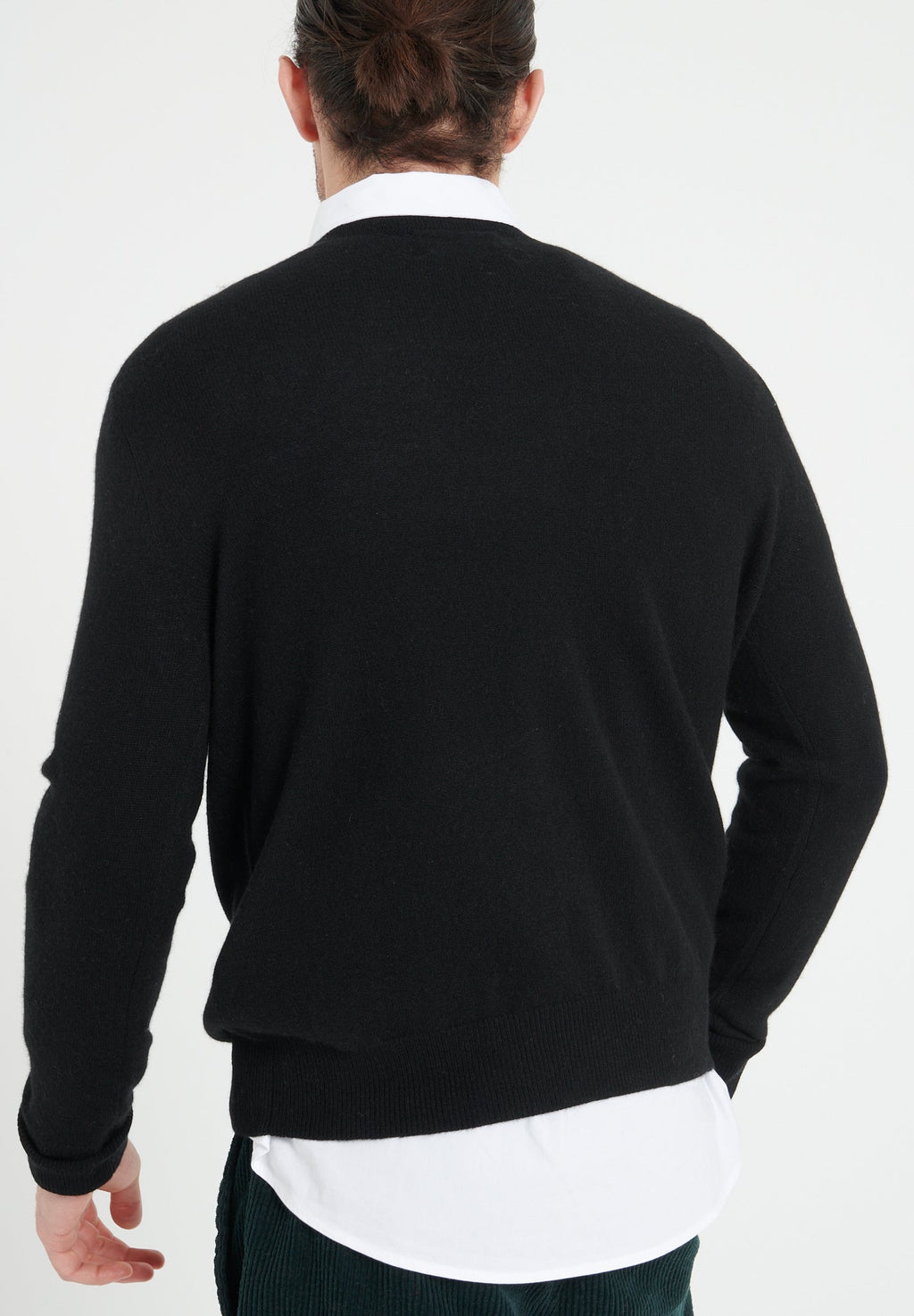 LUKE 2 Round-neck cashmere sweater, black