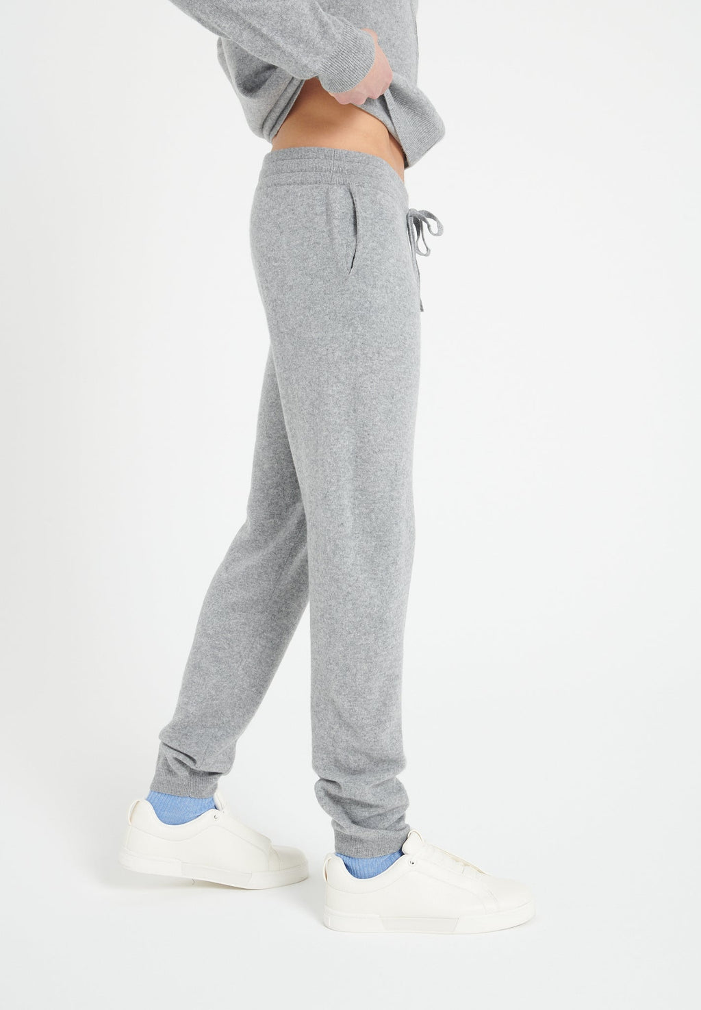 LUKE 7 Light grey cashmere sweatpants