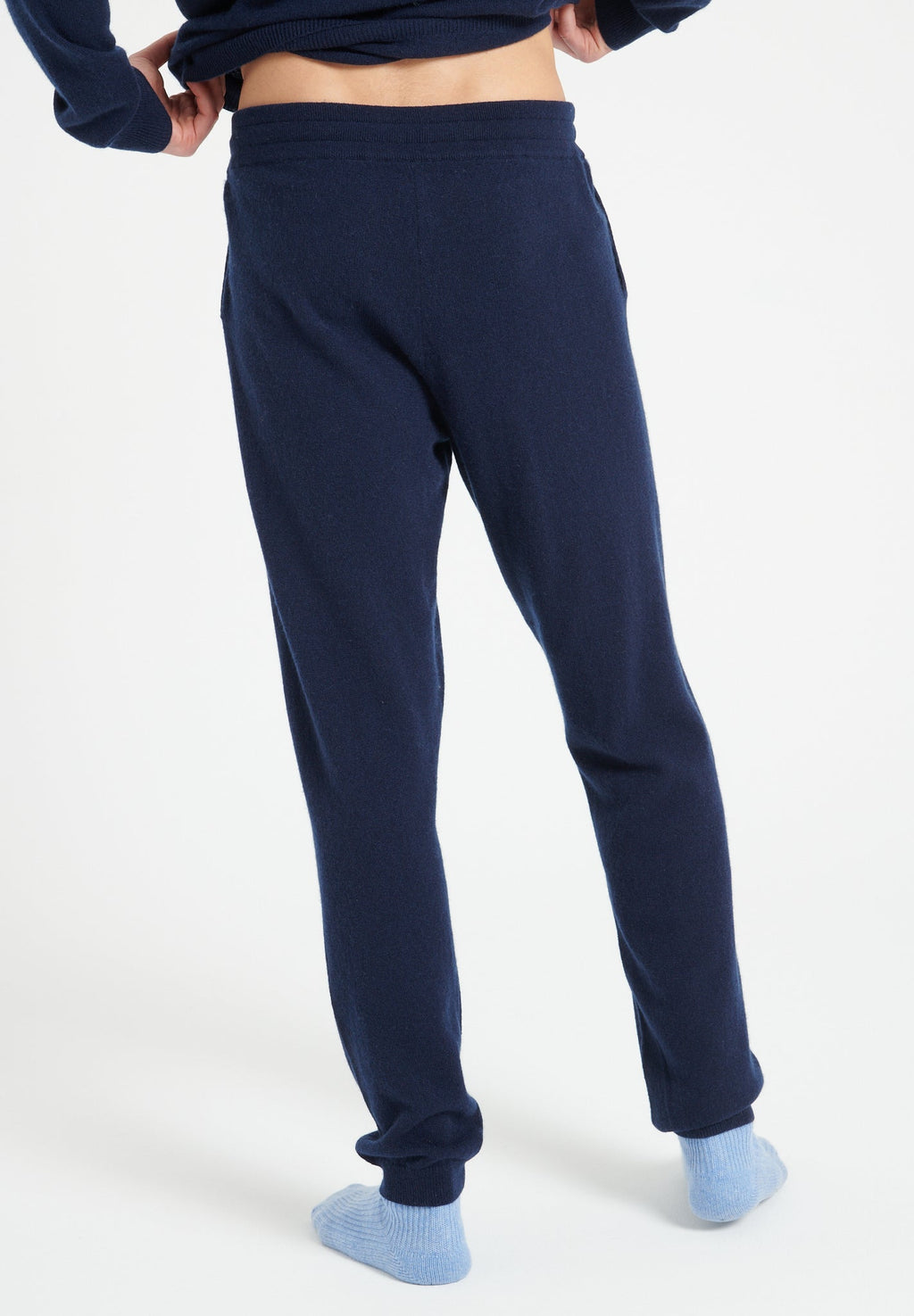 LUKE 7 Navy cashmere sweatpants