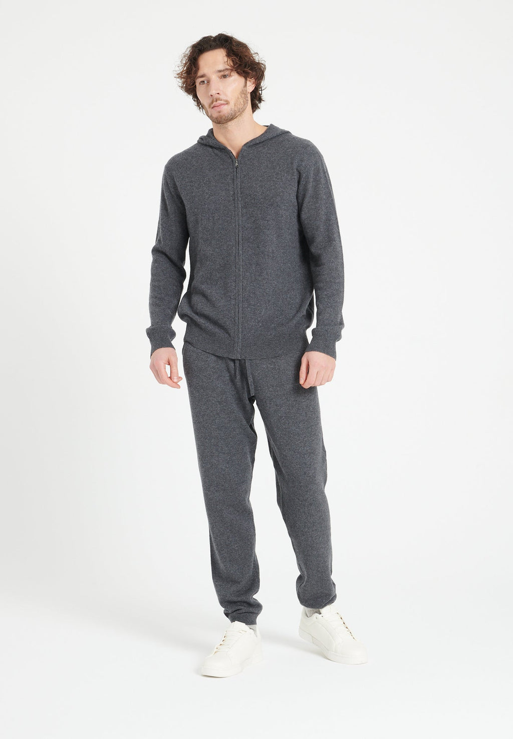 LUKE 7 Charcoal grey cashmere sweatpants